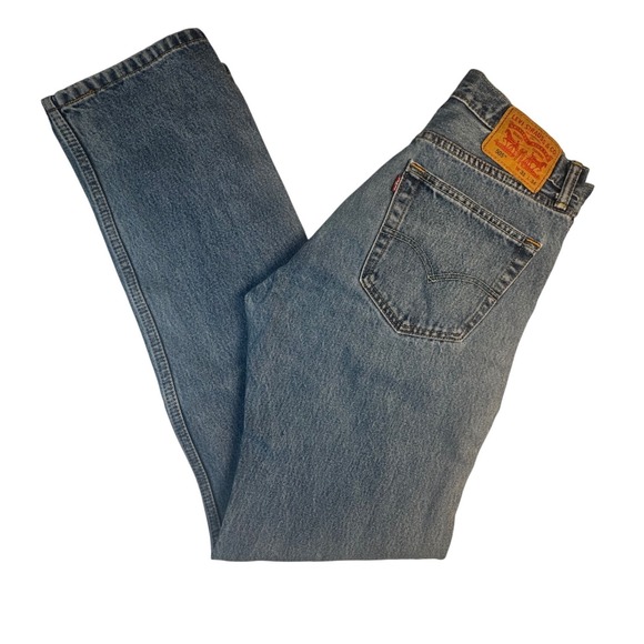 Levi's Other - Levis 505 Regular Fit Straight Leg Jeans Mens 31x34 Medium Wash Blue Denim